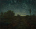 Yön tähtitaivas - Jean-François Millet — näkymä teoksesta