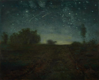 Yön tähtitaivas - Jean-François Millet — näkymä teoksesta