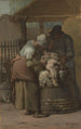 Les Tondeurs de moutons - Jean-François Millet — kehystetty taideteos seinällä