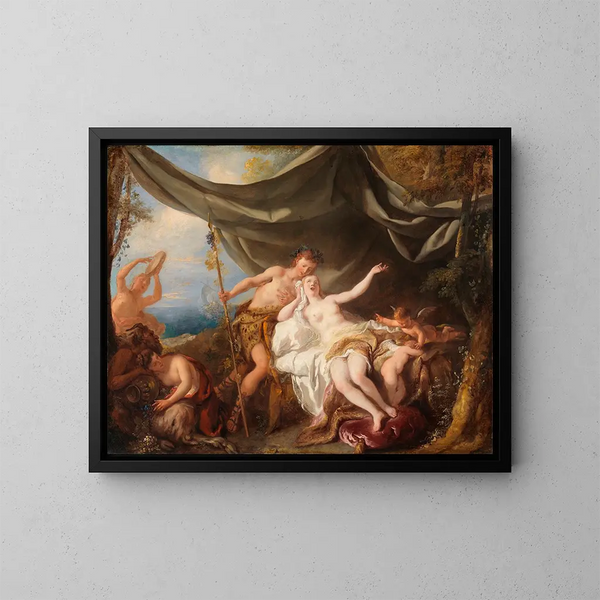 Bacchus et Ariane - Jean-François de Troy — kehystetty taideteos seinällä