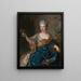 Portrait d'une dame - Jean-François de Troy — kehystetty taideteos seinällä