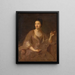 Portrait d'une femme - Jean-François de Troy — kehystetty taideteos seinällä