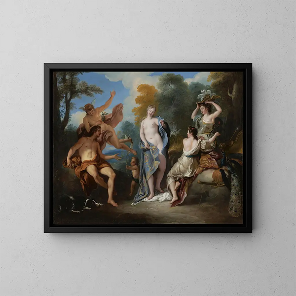 Le Jugement de Paris - Jean-François de Troy — kehystetty taideteos seinällä