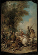 La Chasse au lion - Jean-François de Troy — näkymä teoksesta