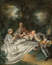 La Fête de lecture - Jean-François de Troy — näkymä teoksesta