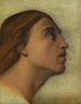 Study of the head of Saint John the Evangelist viewed in profile - Jean-Hippolyte Flandrin — näkymä teoksesta