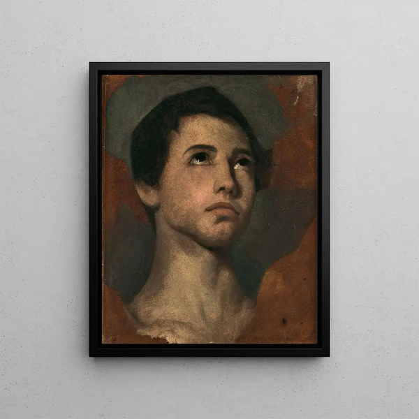 Nuoren pojan päästudelma - Jean-Hippolyte Flandrin — kehystetty taideteos seinällä