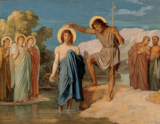 Le baptême du Christ - Jean-Hippolyte Flandrin — näkymä teoksesta