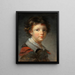 Poika punaisella vuoratussa takissa - Jean-Honoré Fragonard — kehystetty taideteos seinällä