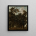 Varjostettu bulevardi - Jean-Honoré Fragonard — kehystetty taideteos seinällä