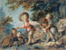 Lapsia leikkimässä kahden koiran kanssa - Jean-Honoré Fragonard — näkymä teoksesta