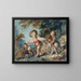 Lapsia leikkimässä kahden koiran kanssa - Jean-Honoré Fragonard — kehystetty taideteos seinällä