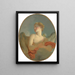 Rakkaus olisi Marie Catherine Colombe 1751-1830:n muotokuva Cupidon - Jean-Honoré Fragonard — kehystetty taideteos seinällä