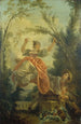 La Bascule - Jean-Honoré Fragonard — näkymä teoksesta