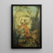 La Bascule - Jean-Honoré Fragonard — kehystetty taideteos seinällä