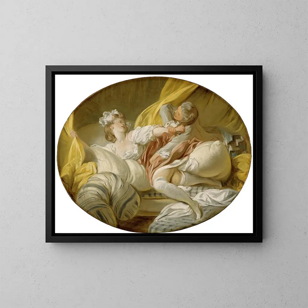 La Belle Servante - Jean-Honoré Fragonard — kehystetty taideteos seinällä