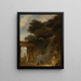La Cascade - Jean-Honoré Fragonard — kehystetty taideteos seinällä