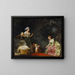 Les Premiers Pas - Jean-Honoré Fragonard — kehystetty taideteos seinällä