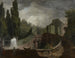 L L' escalier monumentaalinen Villa d'Este:ssä Tivolissa - Jean-Honoré Fragonard — näkymä teoksesta