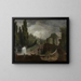 L L' escalier monumentaalinen Villa d'Este:ssä Tivolissa - Jean-Honoré Fragonard — kehystetty taideteos seinällä