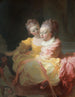 Les Deux Sœurs - Jean-Honoré Fragonard — näkymä teoksesta