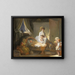 La Visite à la Crèche - Jean-Honoré Fragonard — kehystetty taideteos seinällä