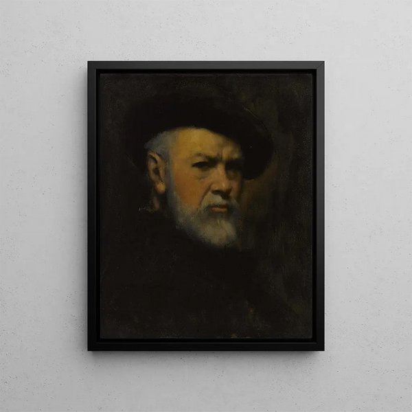 Itsekuva - Jean-Jacques Henner — kehystetty taideteos seinällä