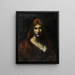 Fabiola - Jean-Jacques Henner — kehystetty taideteos seinällä