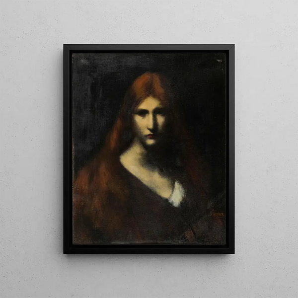 Fabiola - Jean-Jacques Henner — kehystetty taideteos seinällä