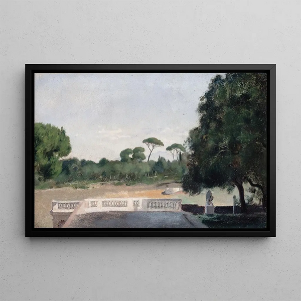JeanJacques Henner - Jardins de la Villa Borghse vus depuis la Villa Mdicis Rome.webp