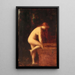 Nymfi - Jean-Jacques Henner — kehystetty taideteos seinällä