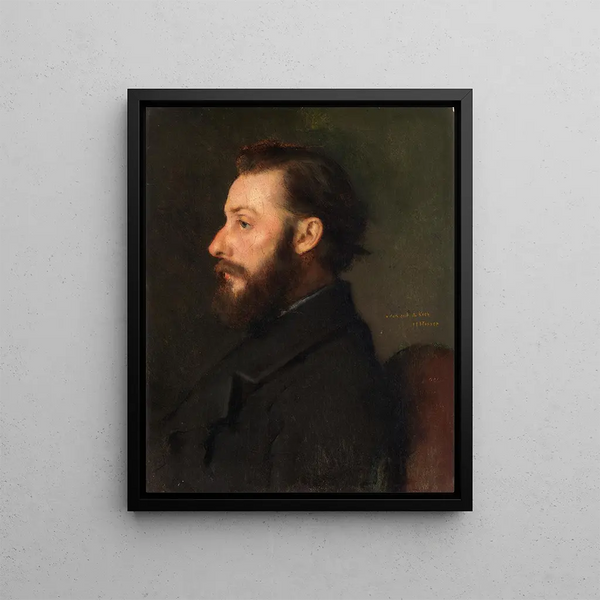Portrait de Monsieur A. Koch - Jean-Jacques Henner — kehystetty taideteos seinällä