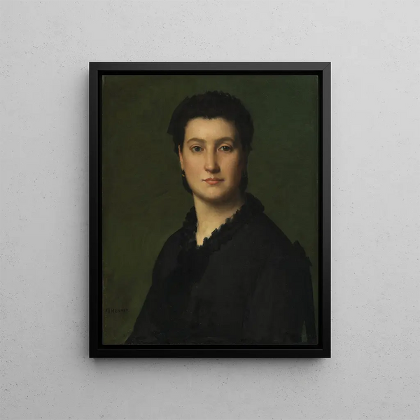 naiskuvasta (Tapauskonflikti) - Jean-Jacques Henner — kehystetty taideteos seinällä