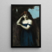 Seisova nainen - Jean-Jacques Henner — kehystetty taideteos seinällä