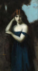 Seisova nainen - Jean-Jacques Henner — näkymä teoksesta