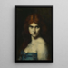Naisen pään tutkimus - Jean-Jacques Henner — kehystetty taideteos seinällä