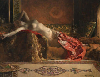 Odalisque allongée - Jean-Joseph Benjamin-Constant — näkymä teoksesta