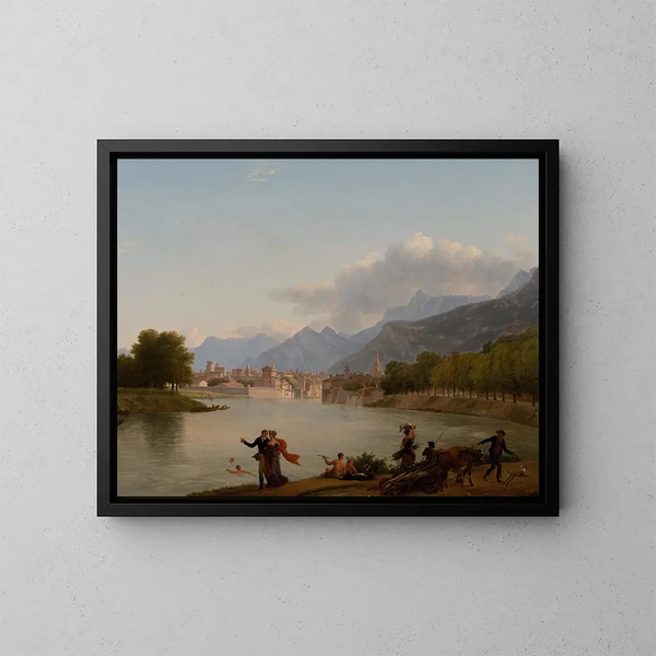 Grenoble - Jean-Joseph-Xavier Bidauld — kehystetty taideteos seinällä
