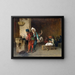 Café House au Caire, coulée de balles - Jean-Léon Gérôme — kehystetty taideteos seinällä