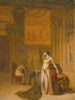 Kleopatra ja Caesar - Jean-Léon Gérôme — näkymä teoksesta