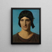 Tête d'une femme italienne - Jean-Léon Gérôme — kehystetty taideteos seinällä