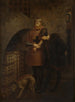 Louis XI de France rendant visite au cardinal Balue dans sa cage de fer - Jean-Léon Gérôme — näkymä teoksesta