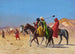 Ritarit läpi autiomaan - Jean-Léon Gérôme — näkymä teoksesta