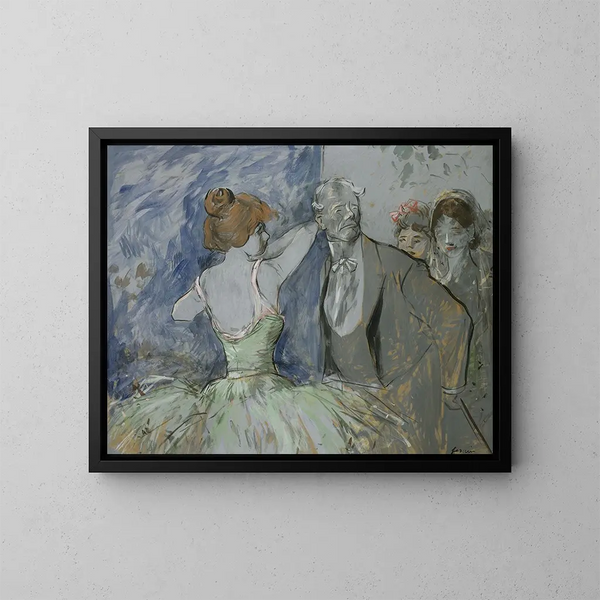Kulissien Takana - Jean-Louis Forain — kehystetty taideteos seinällä