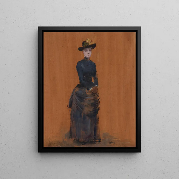 Naisten elegantti maalaus - Jean-Louis Forain — kehystetty taideteos seinällä