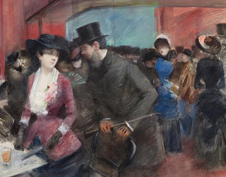 Folies Bergère - Jean-Louis Forain — näkymä teoksesta