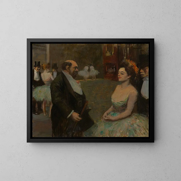 Kulissien Takana - Jean-Louis Forain — kehystetty taideteos seinällä