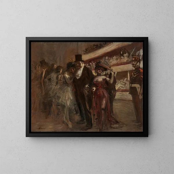 La scène d'opéra - Jean-Louis Forain — kehystetty taideteos seinällä
