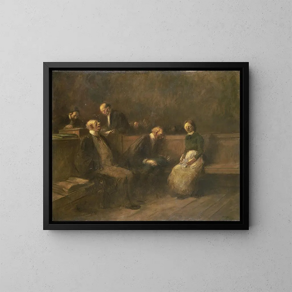 La Pétition - Jean-Louis Forain — kehystetty taideteos seinällä