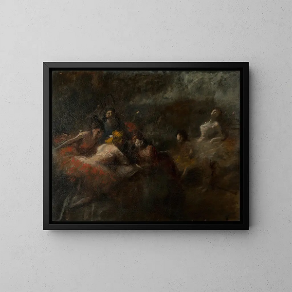 Les danseurs - Jean-Louis Forain — kehystetty taideteos seinällä